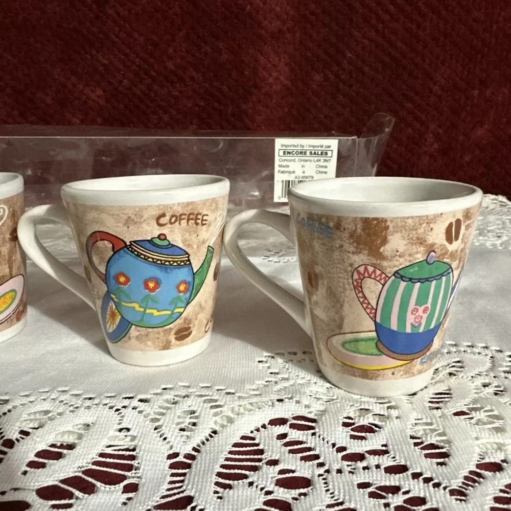 Espresso Cups With Handles By Encore 2x2.5